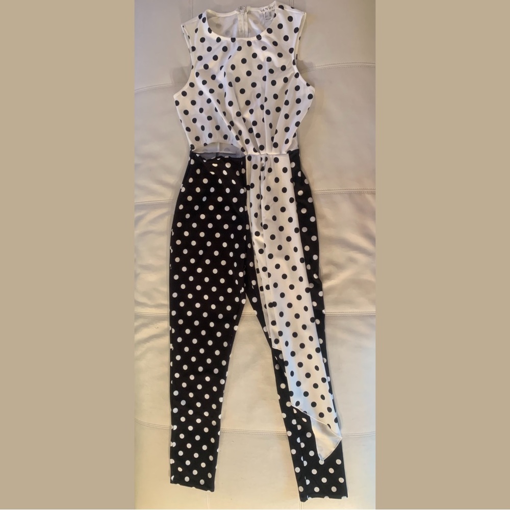 Black and white jumpsuit